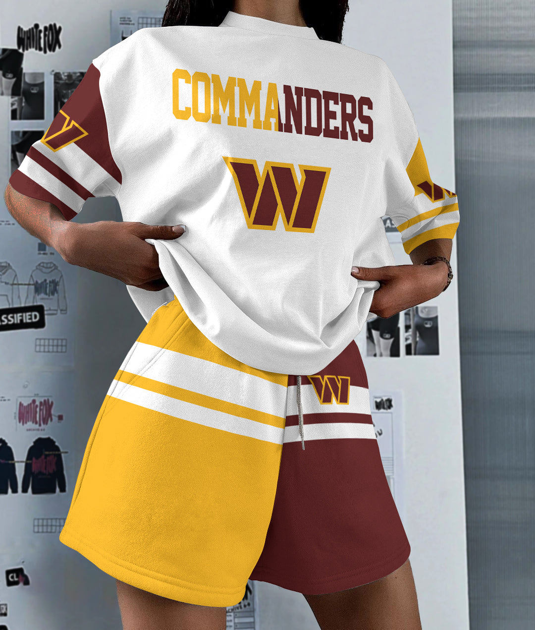 Washington Commanders  Limited Edition Women's T-Shirt & Short Set