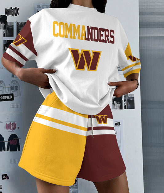 Washington Commanders  Limited Edition Women's T-Shirt & Short Set