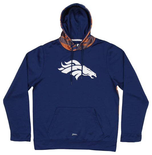 Zubaz NFL Men's Denver Broncos Team Color Camo Back Panel Hoodie