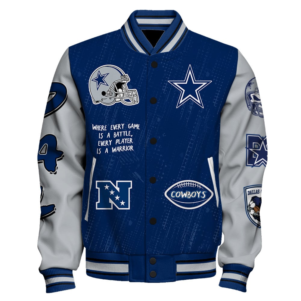 Dallas Cowboys National Football League Conquer Every Field Unisex Varsity Jacket