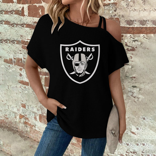 Asymmetrical Neck Short Sleeve T-Shirt