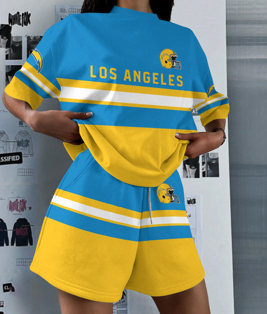 Los Angeles Chargers Limited Edition Women's T-Shirt & Short Set