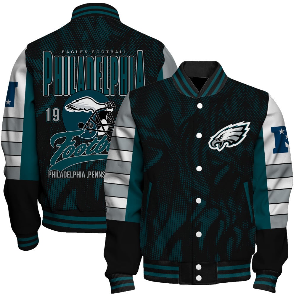 Philadelphia Eagles Football Team 2025 - 26 Wear Your Passion Unisex Varsity Jacket