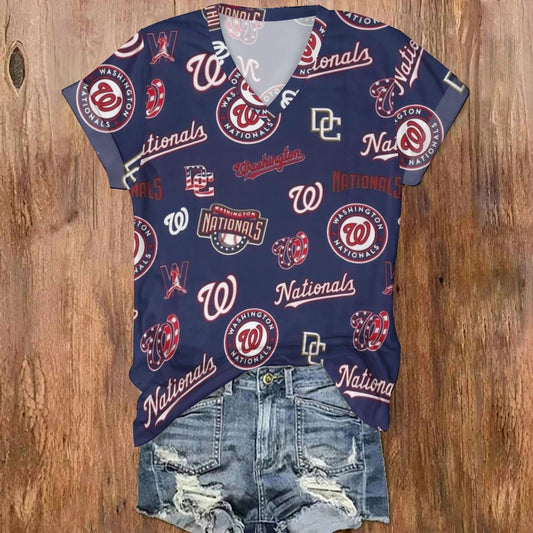 Printed casual short-sleeved t-shirt