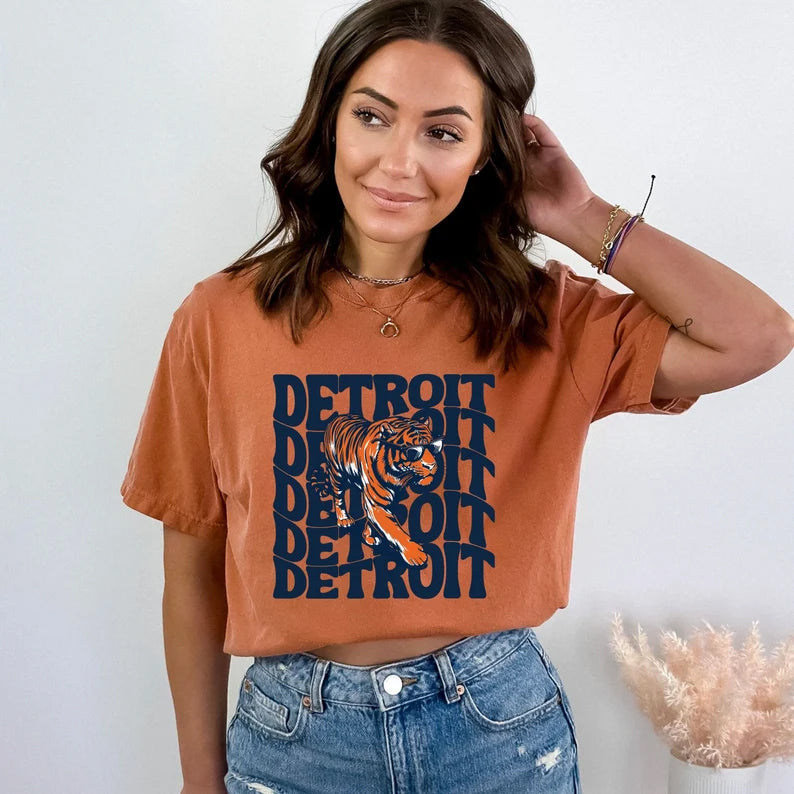 Detroit Tigers Baseball Tshirt