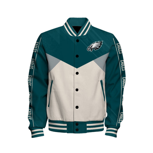 Philadelphia Eagles Football Team 2025 - 26 Personality, Outstanding Unisex Varsity Jacket