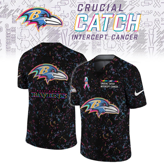Baltimore Ravens Crucial Catch Limited Football Jersey