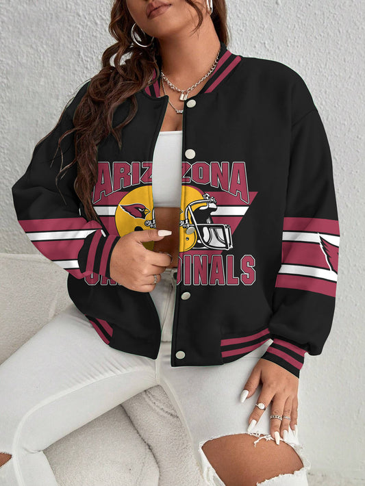 Arizona Cardinals Women's Long Pass Full- Snap Casual Jacket