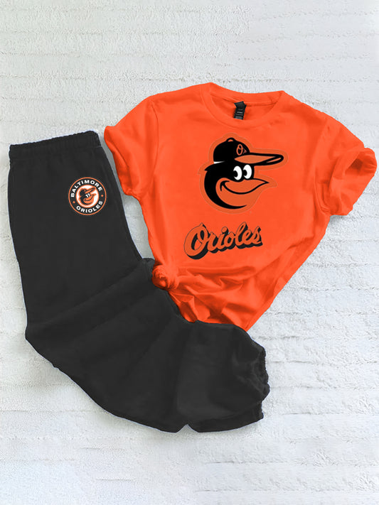 Casual loose fashion printed suit