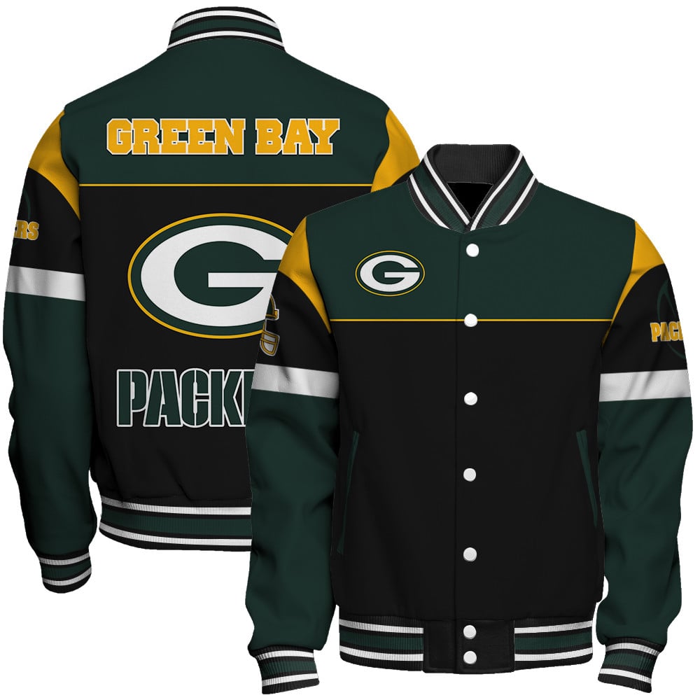 Green Bay Packers National Football League 2025 -26 Feel The Power Unisex Varsity Jacket