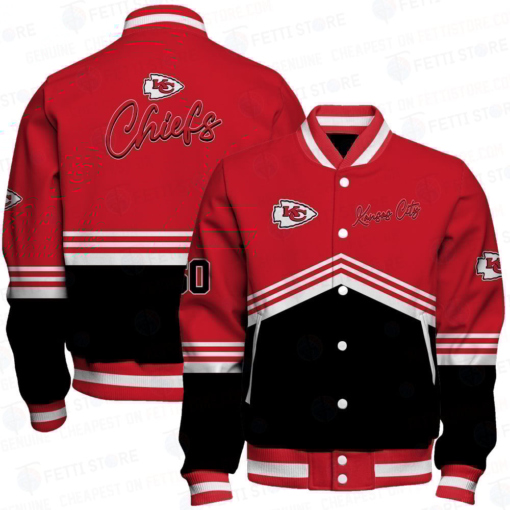 Kansas City Chiefs - National Football League AOP Varsity Jacket V4