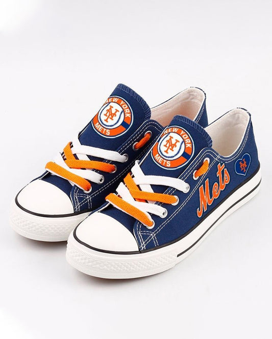 Casual printed low-top canvas shoes unisex