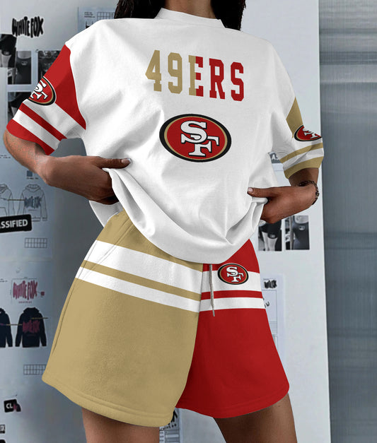 San Francisco 49ers  Limited Edition Women's T-Shirt & Short Set