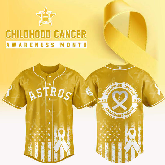 Houston Astros x Childhood Cancer Awareness Month 2025 Jersey Editions Limited