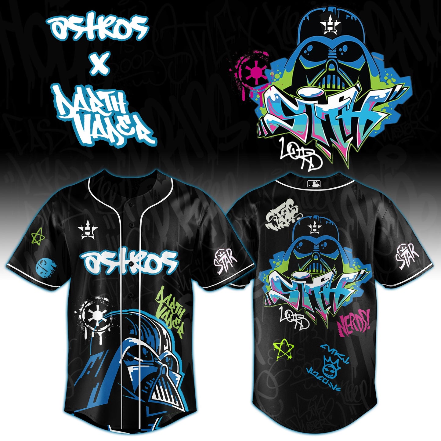 HA x Graffiti S.T.A.R W.A.R Baseball Jersey 2025 Limited Edition