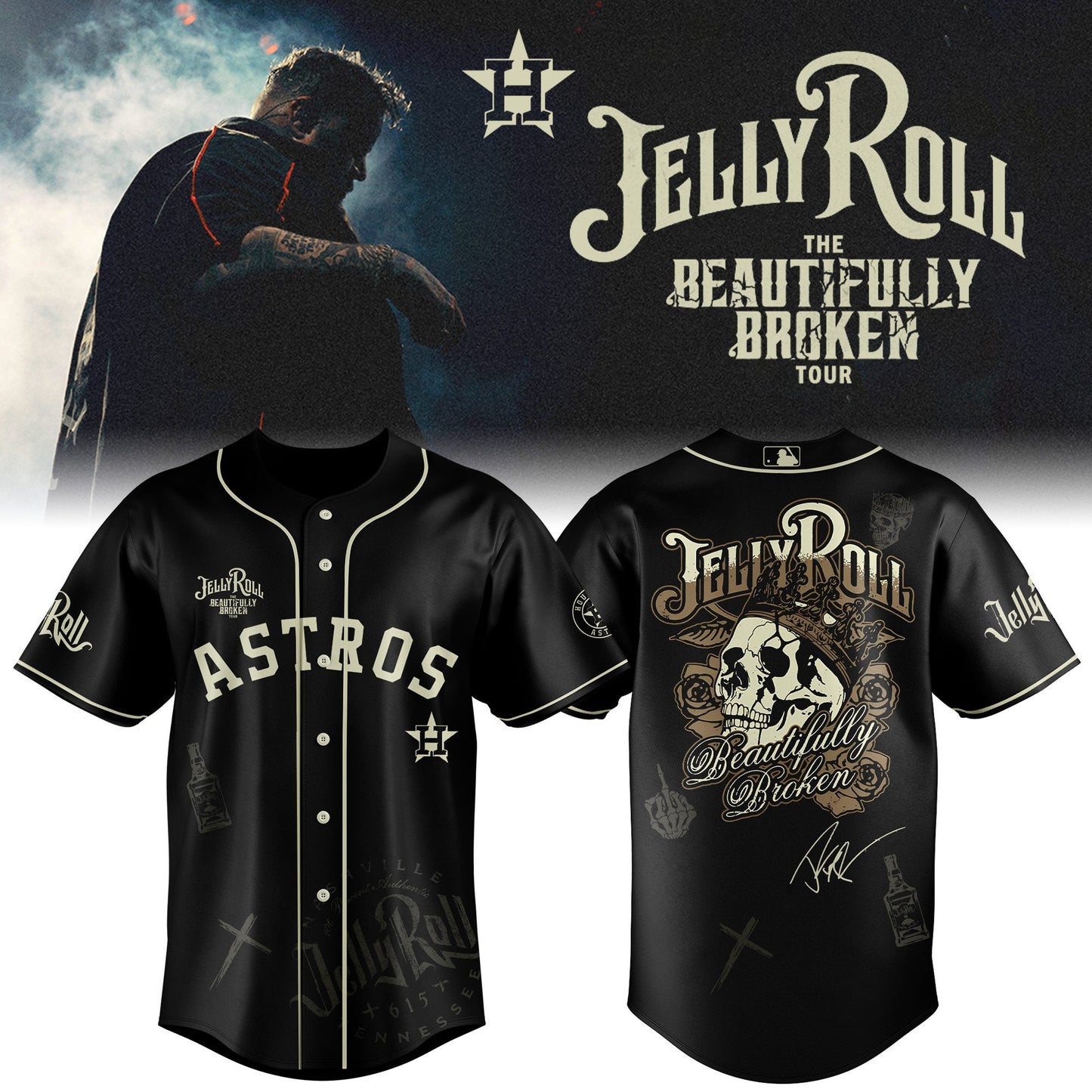 HA x Jelly Roll Baseball Jersey 2025 Limited Edition