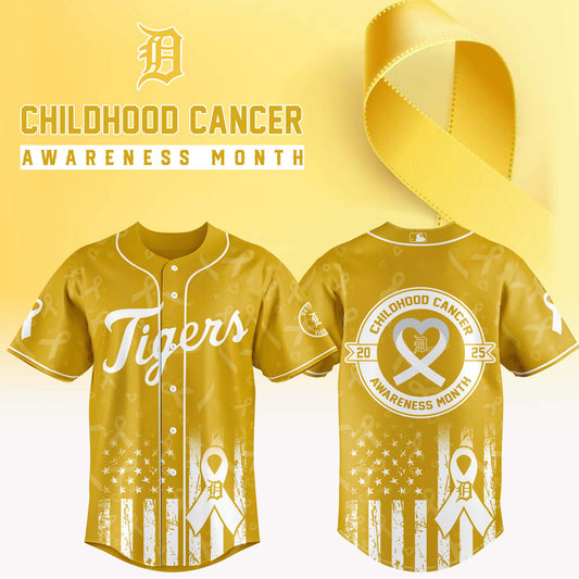 Detroit Tigers x Childhood Cancer Awareness Month 2025 Jersey Editions Limited