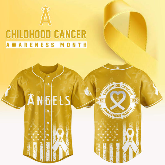 Los Angeles Angels x Childhood Cancer Awareness Month 2025 Jersey Editions Limited