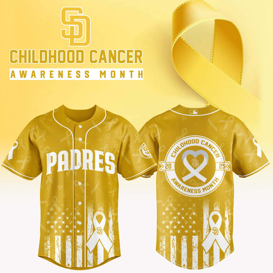 San Diego Padres x Childhood Cancer Awareness Month 2025 Jersey Editions Limited