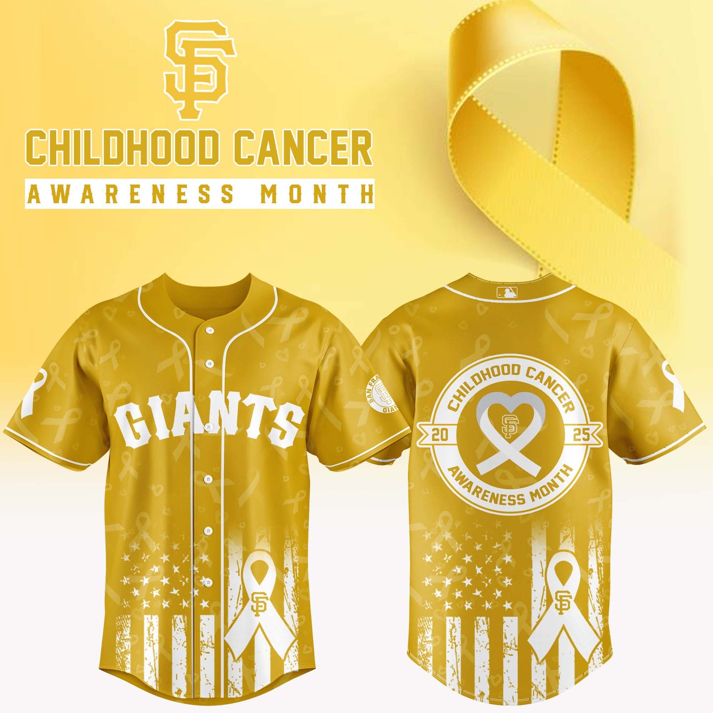San Francisco Giants x Childhood Cancer Awareness Month 2025 Jersey Editions Limited