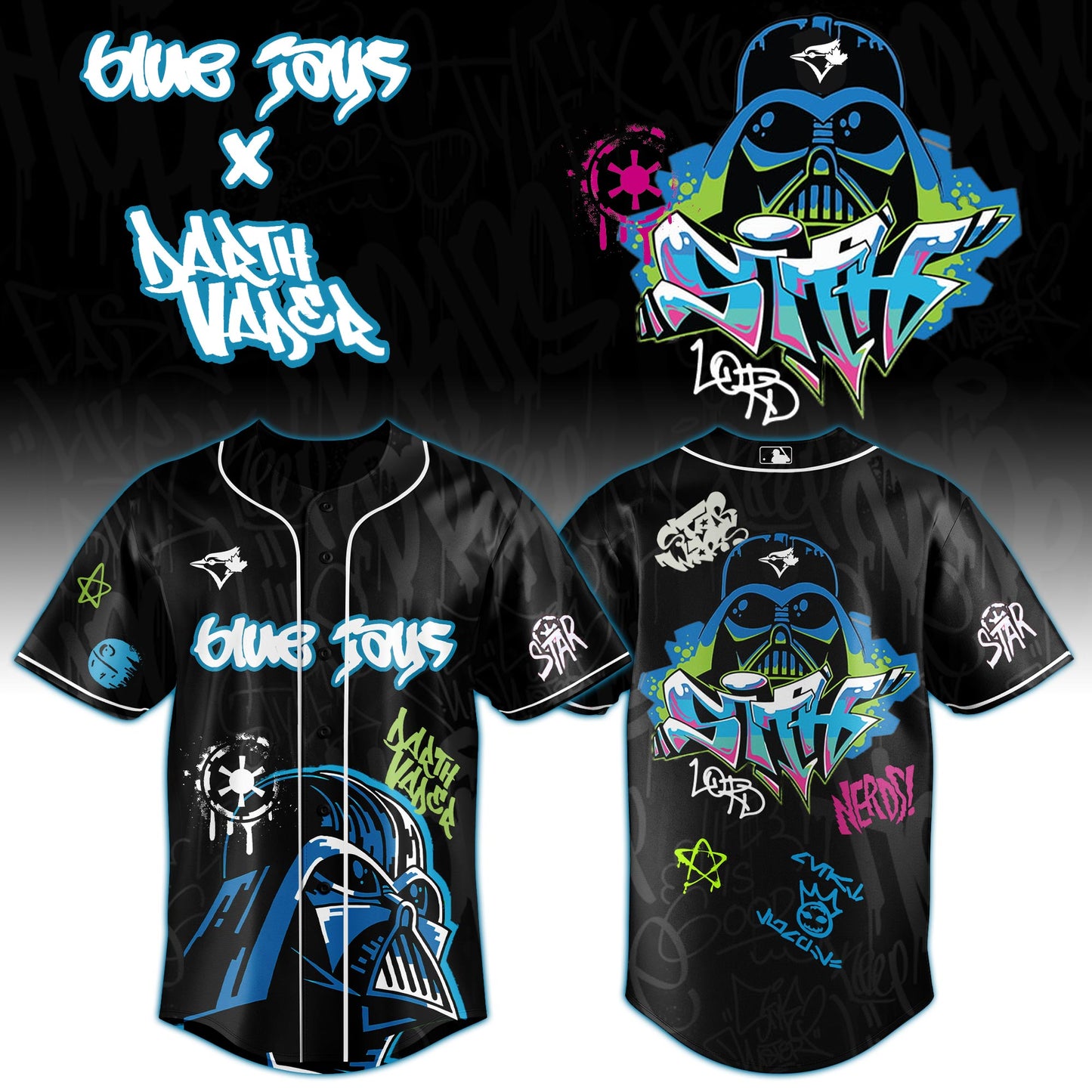 TBJ x Graffiti S.T.A.R W.A.R Baseball Jersey 2025 Limited Edition