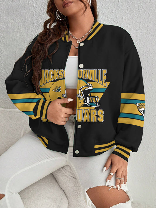 Jacksonville Jaguars Women's Long Pass Full- Snap Casual Jacket