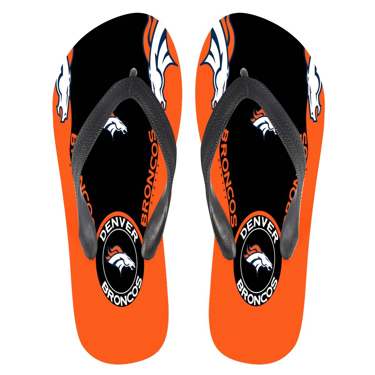 Denver Broncos Flip Flops