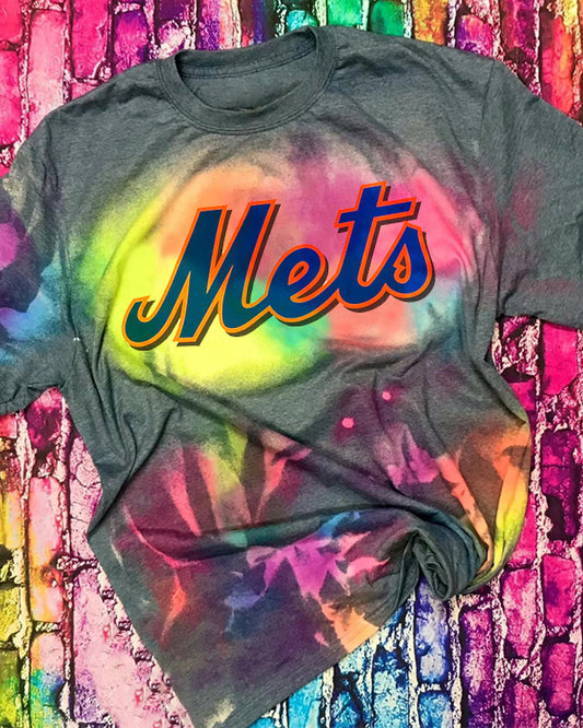 Tie-dye Round Neck T Shirt