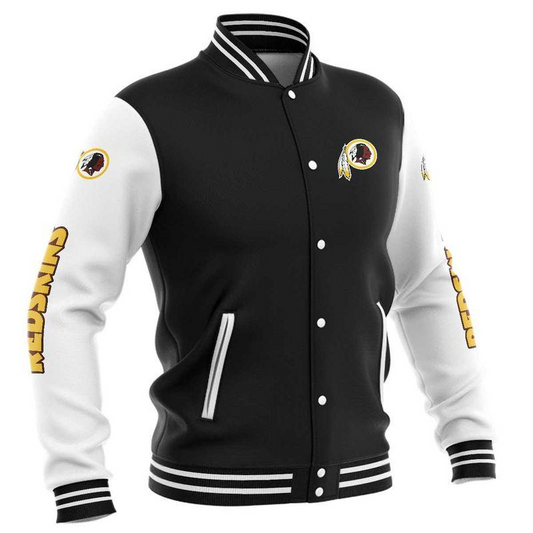 (4 Colors Available)Washington Redskins
Limited Edition Buttoned Baseball Jacket