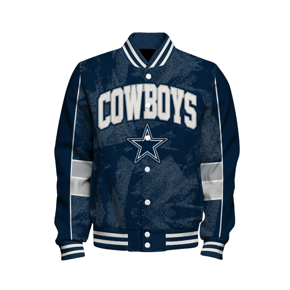 Dallas Cowboys Football Team 2025 - 26 Cheering Symbols Unisex Varsity Jacket