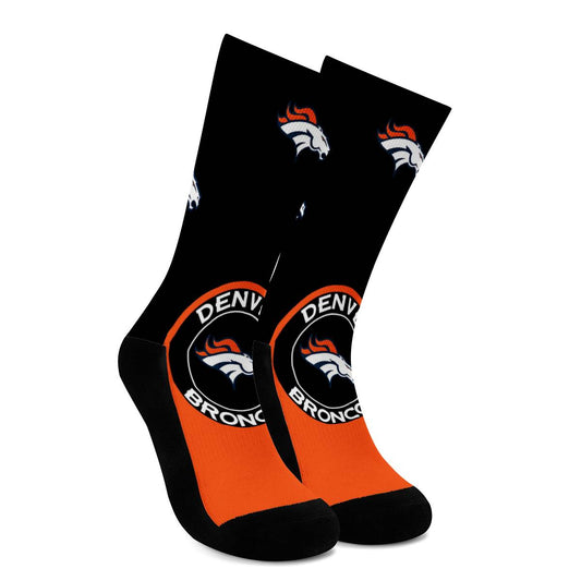 Denver Broncos For Bare Feet Crew Socks