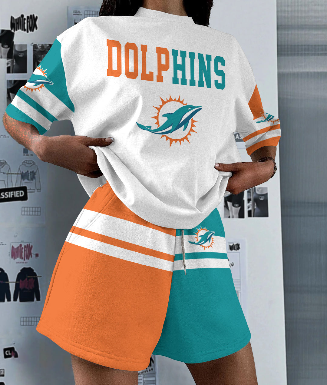 Miami Dolphins  Limited Edition Women's T-Shirt & Short Set