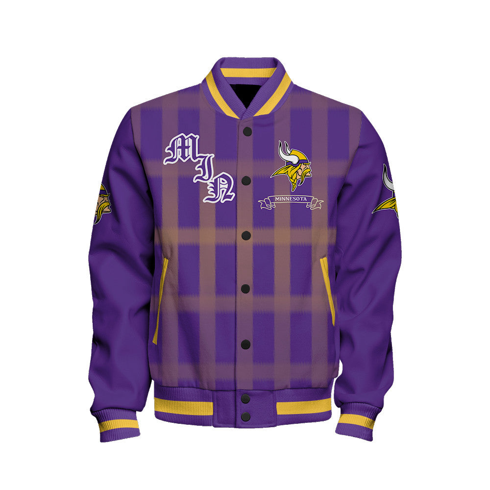 Minnesota Vikings Football Team 2025 - 26 Unforgettable Memories Unisex Varsity Jacket