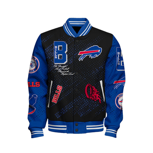 Buffalo Bills National Football League Pattern Varsity Jacket V13