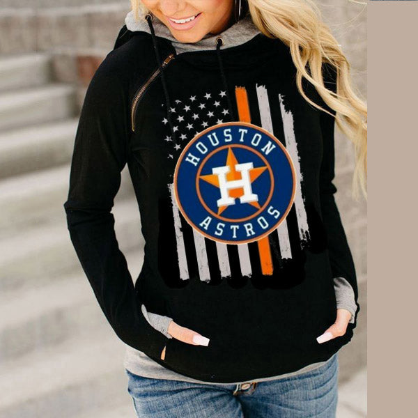 Fashion casual printed long sleeved Hoodie