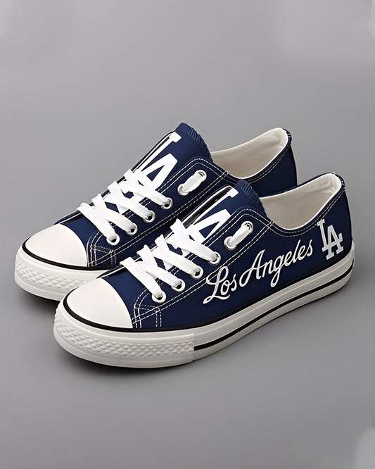 Casual printed low-top canvas shoes unisex