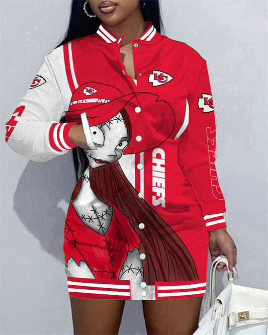 New
Limited Edition Button Down Long Sleeve Jacket Dress