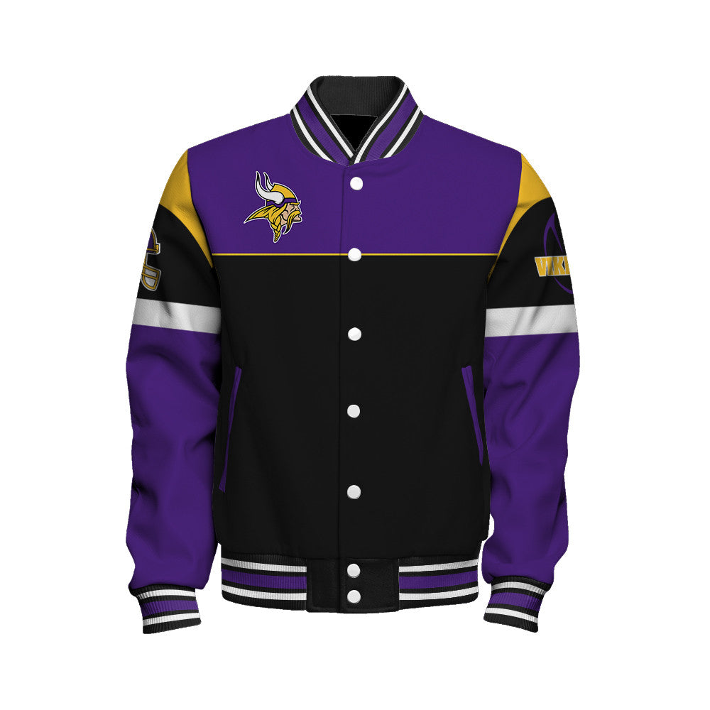 Minnesota Vikings National Football League 2025 -26 Feel The Power Unisex Varsity Jacket
