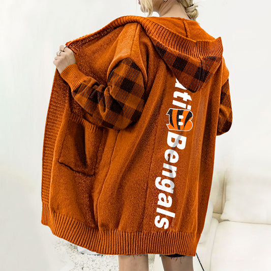 Drop Shoulder Hooded Duster Cardigan