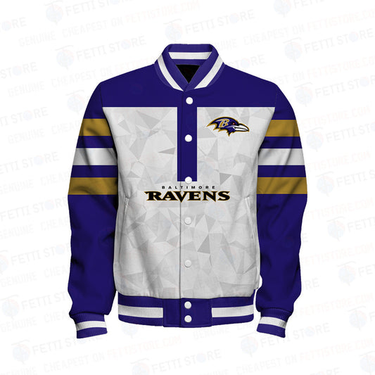 Baltimore Ravens NFL 2023 Starter Thursday Night Gridiron Raglan Unisex Varsity Jacket V6