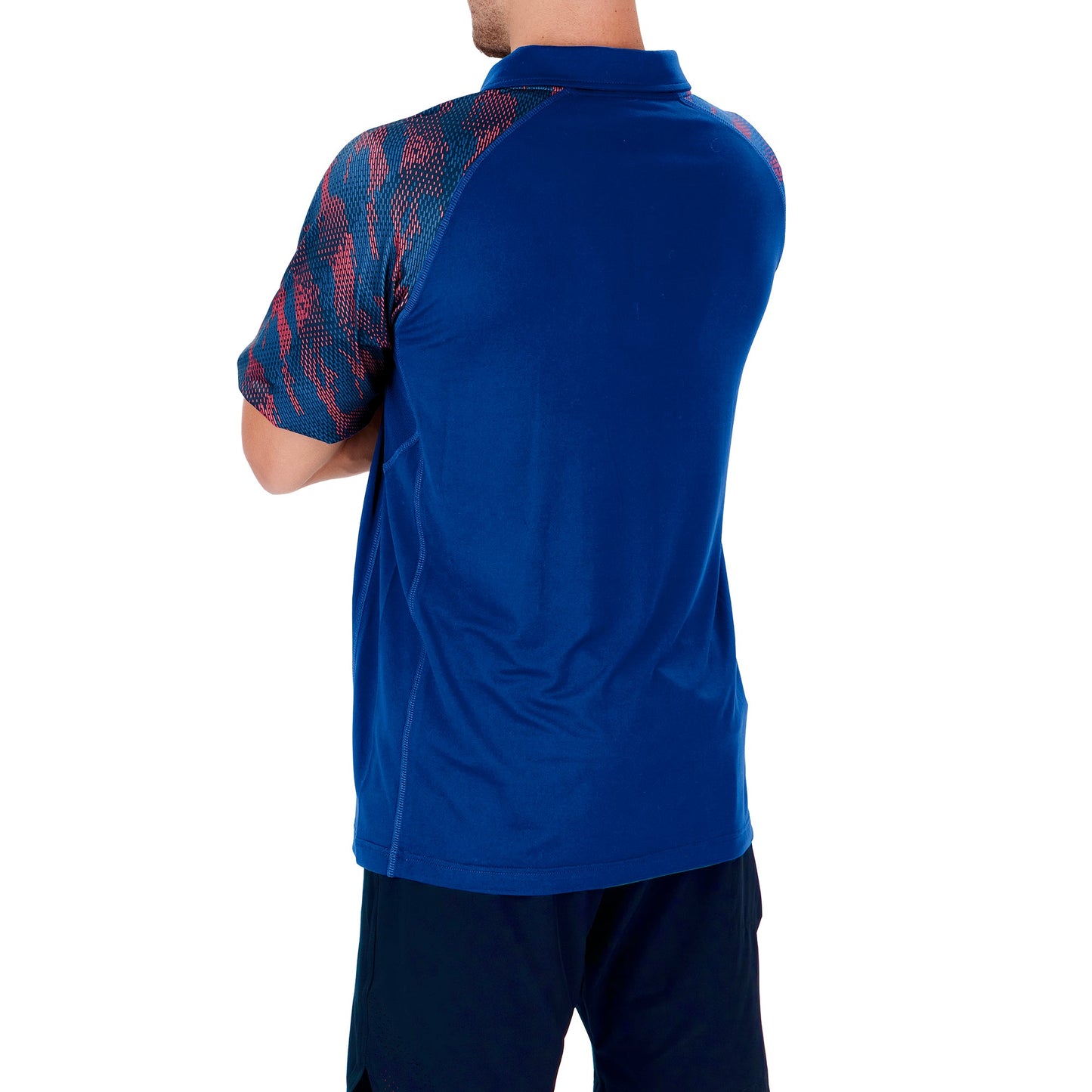 Zubaz NFL Men's New York Giants Elevated Field Polo W/ Viper Print Accent