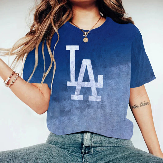 Unisex Print Casual Round-Neck T-Shirt