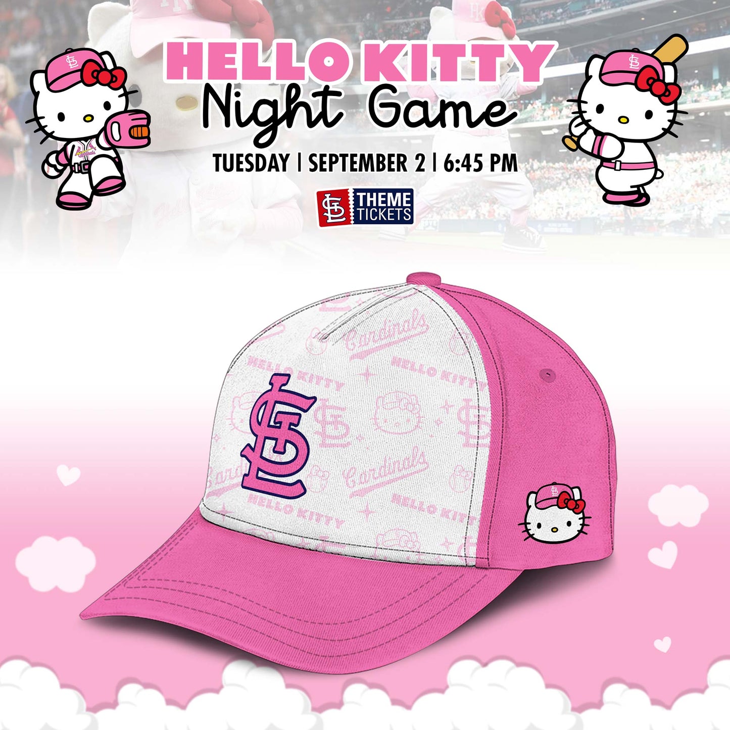 St. Louis Cardinals x Hello Kitty Night Game Limited Edition Jersey 2025