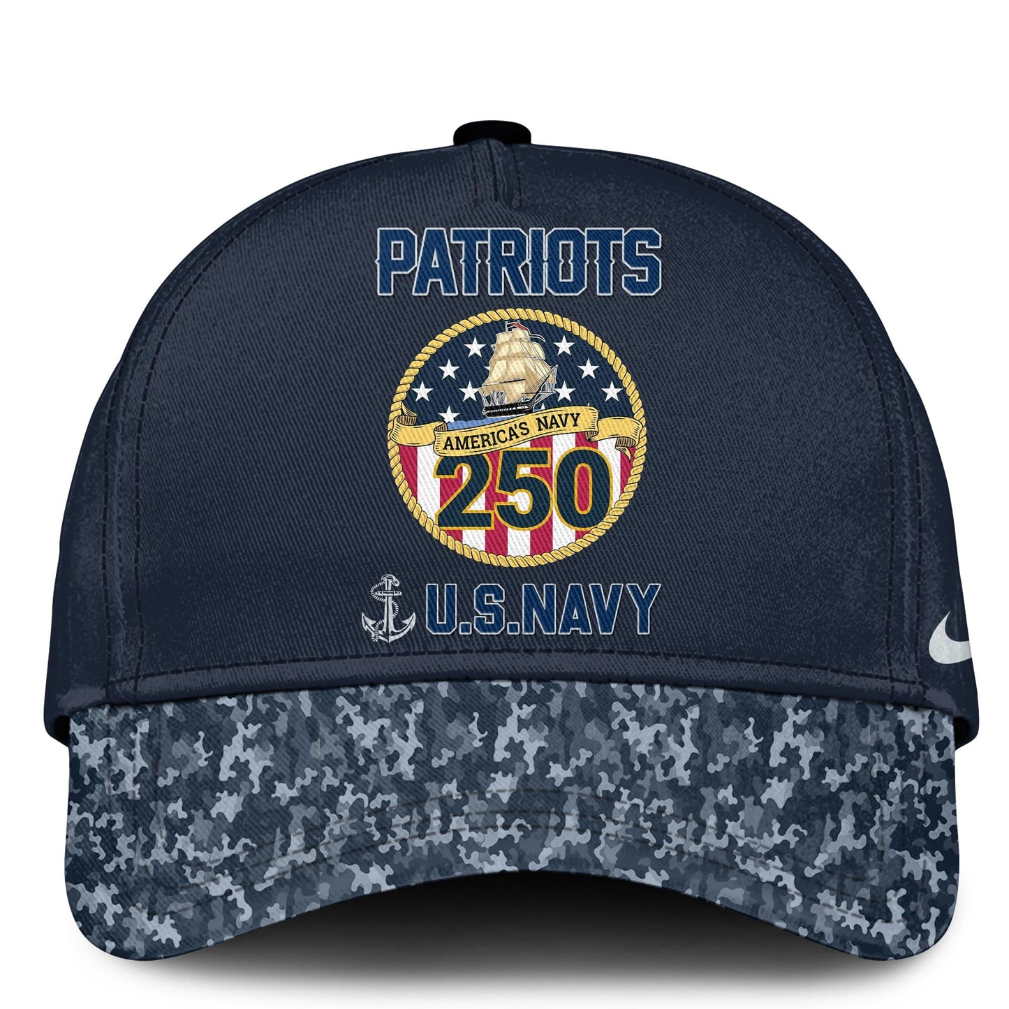 New England Patriots Navy 250th Birthday Hoodie Limited Edions