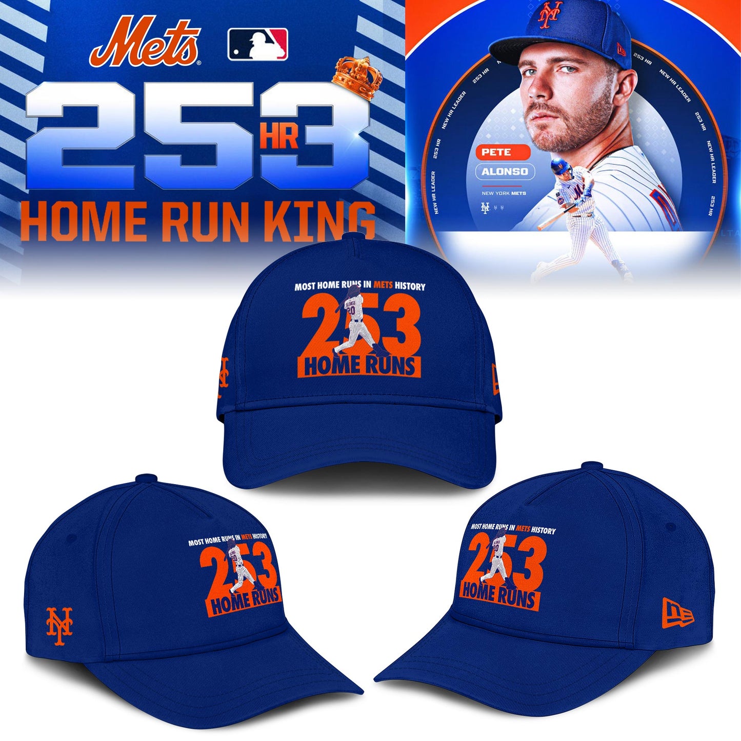 New York Mets Pete Alonso 253 Home Run Limited Editions Hoodie