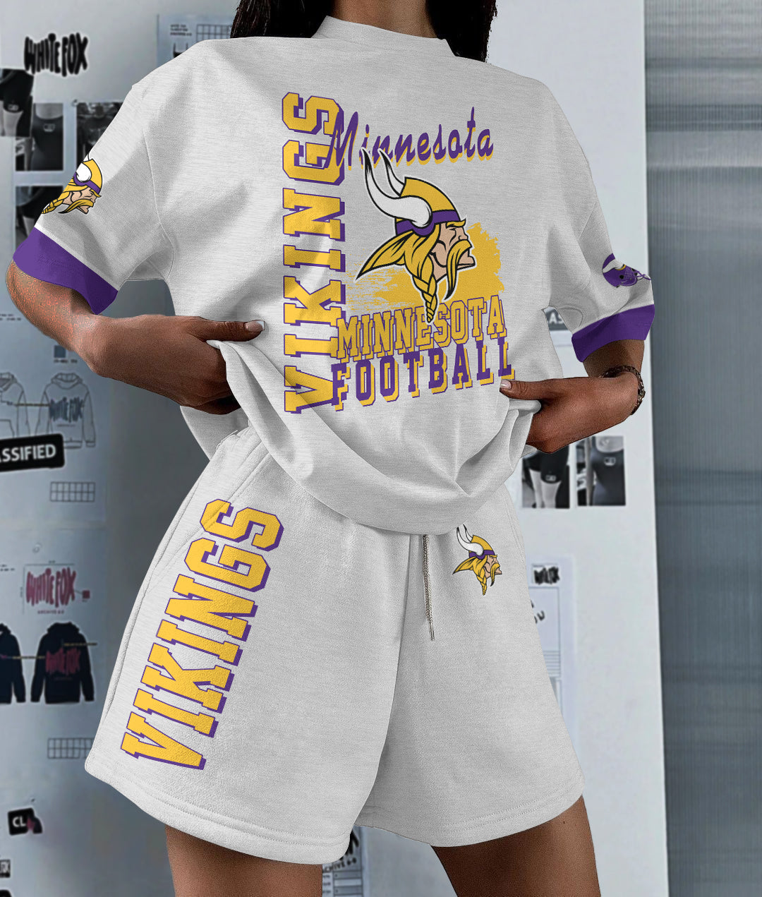 Minnesota Vikings Limited Edition Women's T-Shirt & Short Set