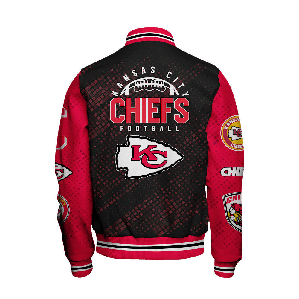Kansas City Chiefs National Football League Pattern Varsity Jacket V13
