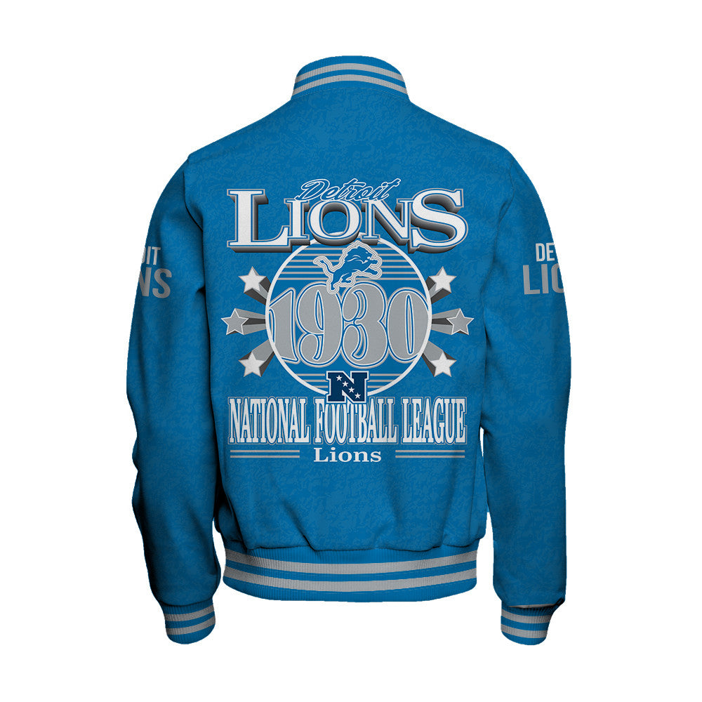 Detroit Lions Football Team 2025 -26 Super Durable Unisex Varsity Jacket