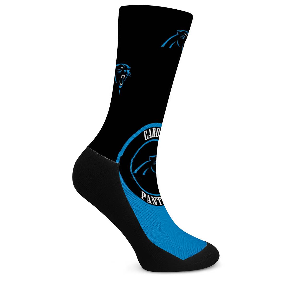 Carolina Panthers For Bare Feet Crew Socks