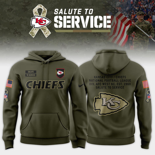 Kansas City Chiefs 2025 Salute to Service Limited Combo Hoodie